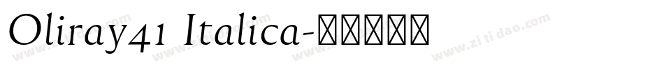 Oliray41 Italica字体转换